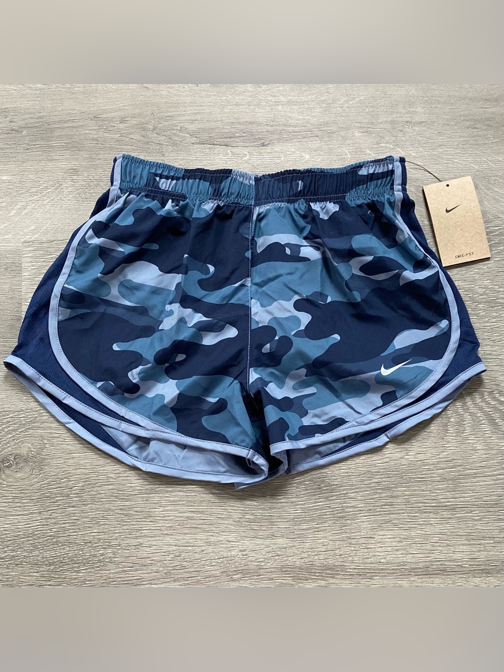 Nike Blue Camo Athletic Shorts